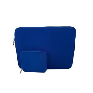 Mosiso Royal Blue Laptop Sleeve With Matching Cords Chargers Case 10 x 14"